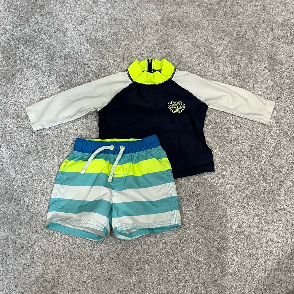 GAP Baby Rash Guard Swim Trunks Set
